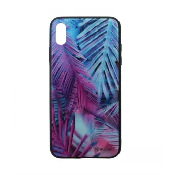 Aizsargājošs stikla uzmava vāciņš Tellur iPhone XS Max ar drukātu palmu dizainu