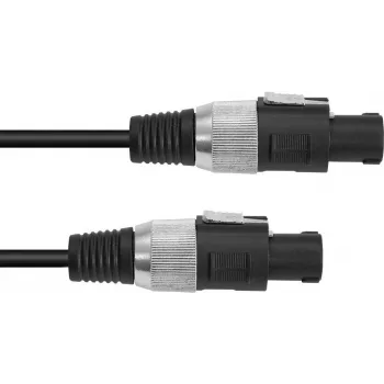Skaļruņu kabelis Omnitronic 3022110M, 2x1,5 mm² dzīsla, 5 m, melns