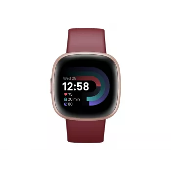 Versa 4 | Viedpulkstenis | NFC | GPS (satelīta) | AMOLED | Skārienjūtīgs ekrāns | Aktivitāšu uzraudzība 24/7 | Ūdensizturīgs | Bluetooth | Wi-Fi | Biešu sula/Vara rožu