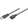 USB A uz Micro-USB B kabelis GOOBAY 95026 — 1,8 m, tēviņš-tēviņš, melns