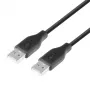 USB AM-AM kabelis 1,8 melns