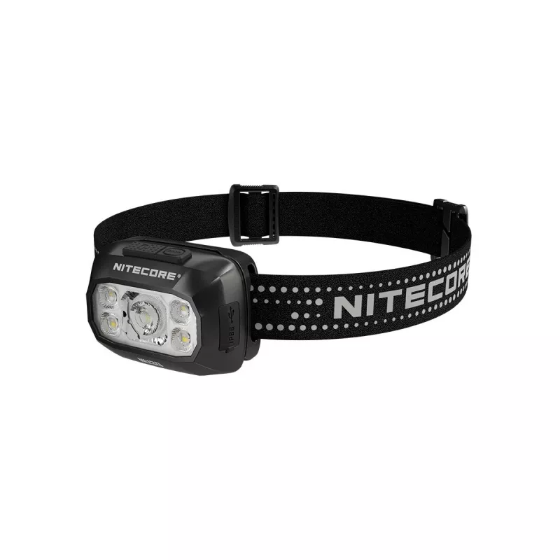 Galvas lukturis Nitecore NU30 — kompakts valkājams LED galvas lukturis, līdz 500 lūmeniem, vairāki izejas līmeņi, sarkanās gaismas režīms