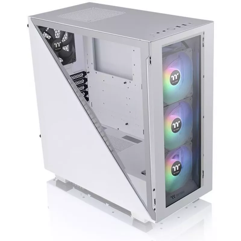 PC korpuss Thermaltake Divider 300 TG Snow ARGB Midi Tower balts