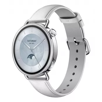 Xiaomi Watch S4 41 mm, balts, ādas siksniņa