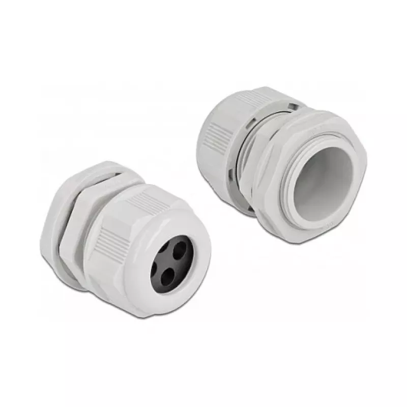 Kabeļu blīvslēgs DeLOCK 60382 Pelēka plastmasa 2 gab.