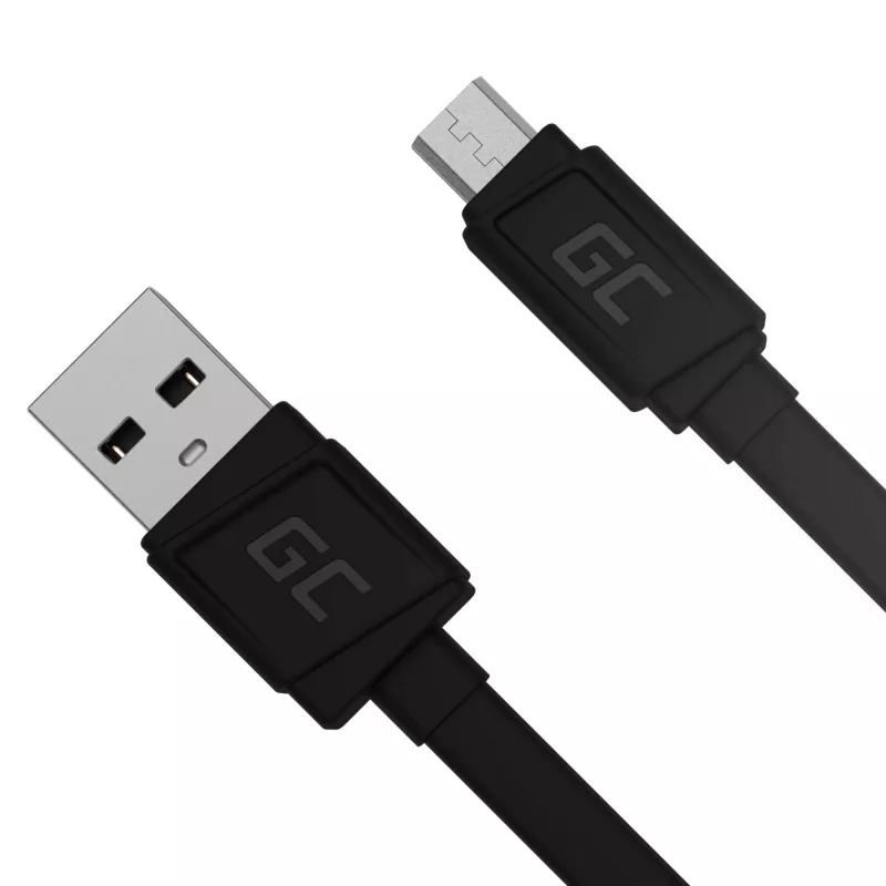 Matēts plakanais kabelis — USB-A uz Micro-USB