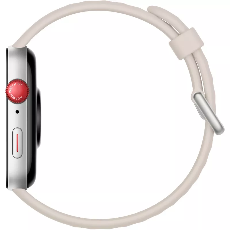 Huawei Watch Fit 3 - Alumīnija sakausējums - Viedpulkstenis ar siksniņu - Āda - Balts - Plaukstas locītavas izmērs: 120-190 mm - Displejs 4.6 cm (1.82) - Bluetooth