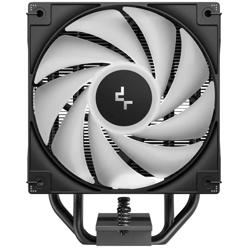 Ventilators DeepCool AG400 BK ARGB V2 120 mm Melns — 120 mm hidrauliskā gultņa CPU dzesētāja ventilators, vairāku ligzdu atbalsts