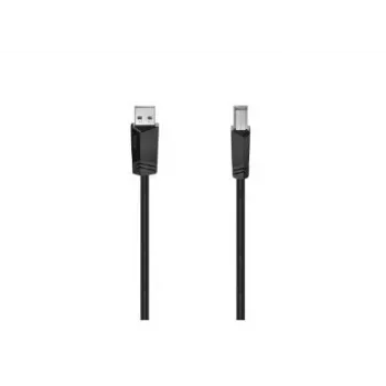 Hama 00200602 USB kabelis USB 2.0 1.5 m USB A USB B Melns