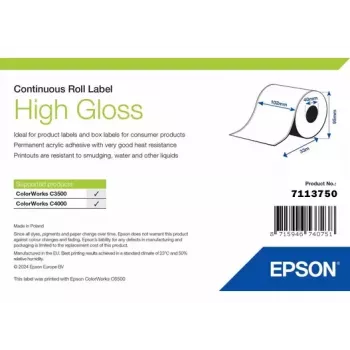 Epson 7113750 High Gloss uzlīmju rullis, 102 mm platums x 33 000 mm garums