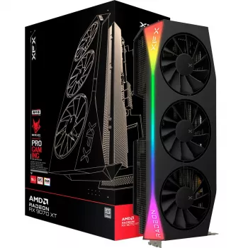 Grafikas karte XFX Radeon RX 9070 XT 16 GB GDDR6, 256-bit, PCIe x16, 3 ventilatori, HDMI 1 / DP 3