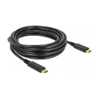 USB kabelis DeLOCK 85206 USB 2.0 4 m USB C Melns