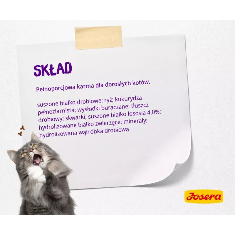 Josera Culinesse kaķu sausā barība 2 kg pieaugušiem putnu gaļas un laša