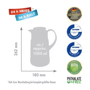 ROTPUNKT Termoss, 1,0 l, ristretto (melns)