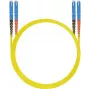 Optiskās šķiedras ielāpu vads helos E2000 OS2 9/125 µm, vienmodu, 3 m, dzeltens