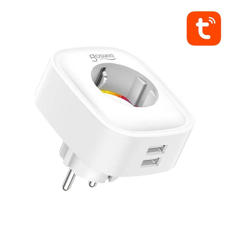 Viedais kontaktdakšs WiFi Gosund SP112 2xUSB, 16A, Tuya