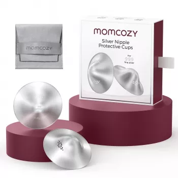 Momcozy 999 sudraba zīdīšanas vairogs 55 mm 2 gab. L