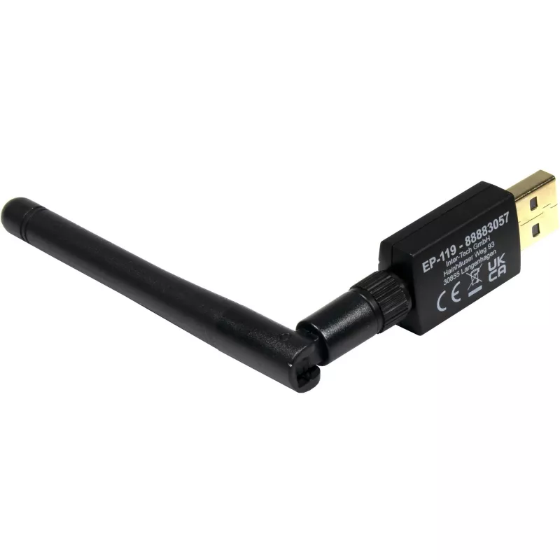 USB Wi‑Fi / Bluetooth adapteris INTER-TECH EP-119, Wi‑Fi 5 (802.11ac), divjoslu 600 Mbit/s