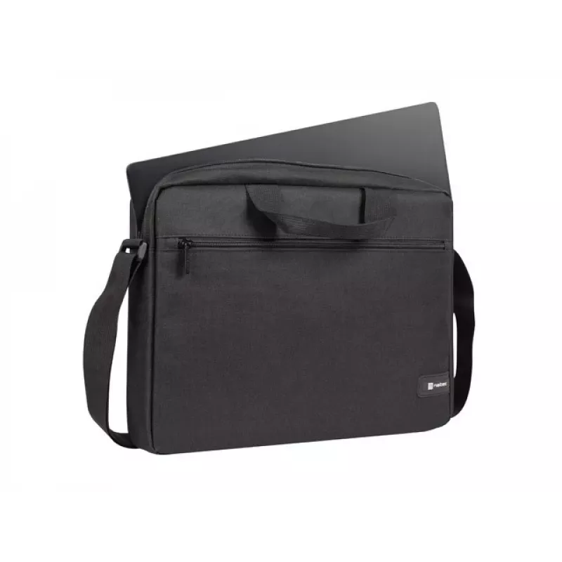 Portfelis NATEC Wallaroo 39,6 cm (15,6 collas) — poliestera klēpjdatora portfelis, piemērots 15,6 collu ekrāniem, melns