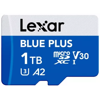 Atmiņas karte microSD 1TB C10 A2 U3 V30 170MB/s Blue Plus
