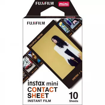 Fujifilm | Tūlītējās filmas | Instax Mini kontaktu lapa | 54 cm x 86 mm | Attēla izmēri: 62 × 46 mm | Daudzums 10
