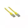 Tīkla kabelis Alcasa 1m Cat6 RJ-45 S/FTP Dzeltens