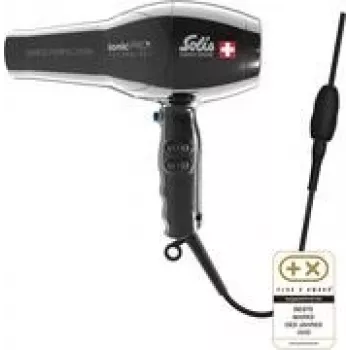 Matu žāvētājs Solis Swiss Perfection 360 Ionic Pro melns — modelis SO302