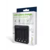 Bateriju lādētājs Gembird BC-USB-03 USB saderīgs AA AAA melns