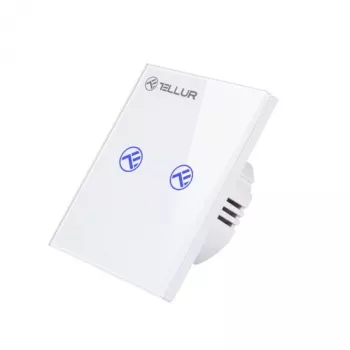 Viedais WiFi slēdzis Tellur SS2N — 2 porti, 1800 W kopējā, 10 A kanālam