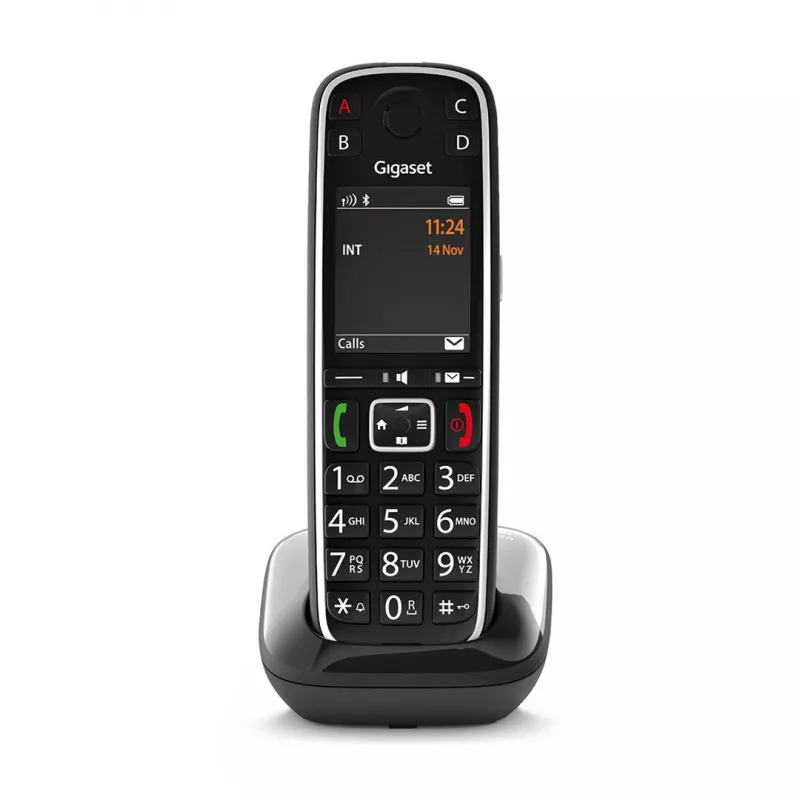 Gigaset E720 Analogais/DECT telefons ar zvanītāja ID Melns
