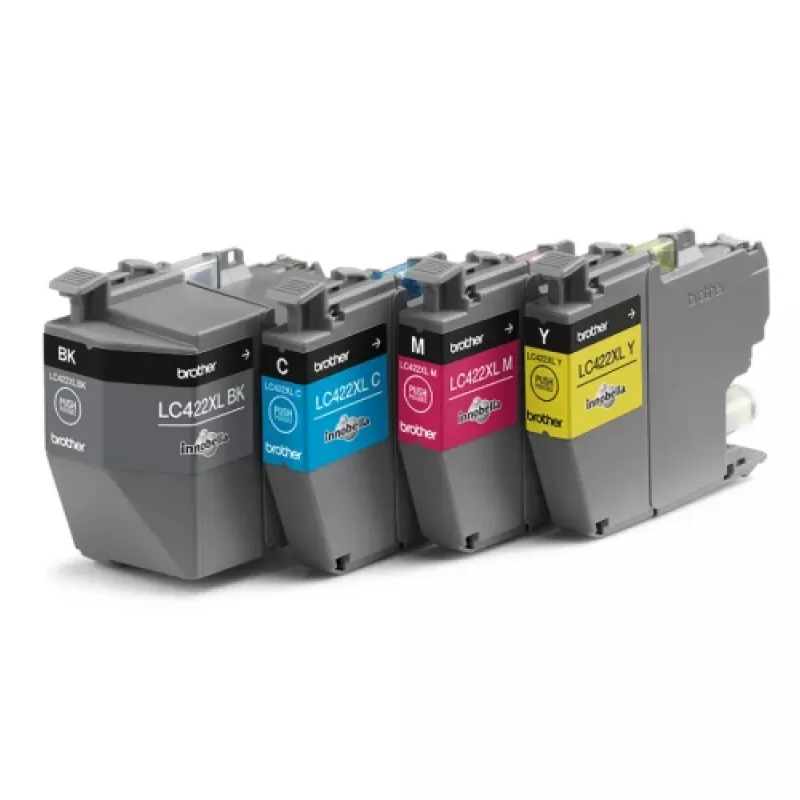 Brother LC422XLVALDR tintes kasetne 4 gb. Oriģināla Augsta (XL) ražība Melna, Ciāna, Fuksīna, Dzeltena