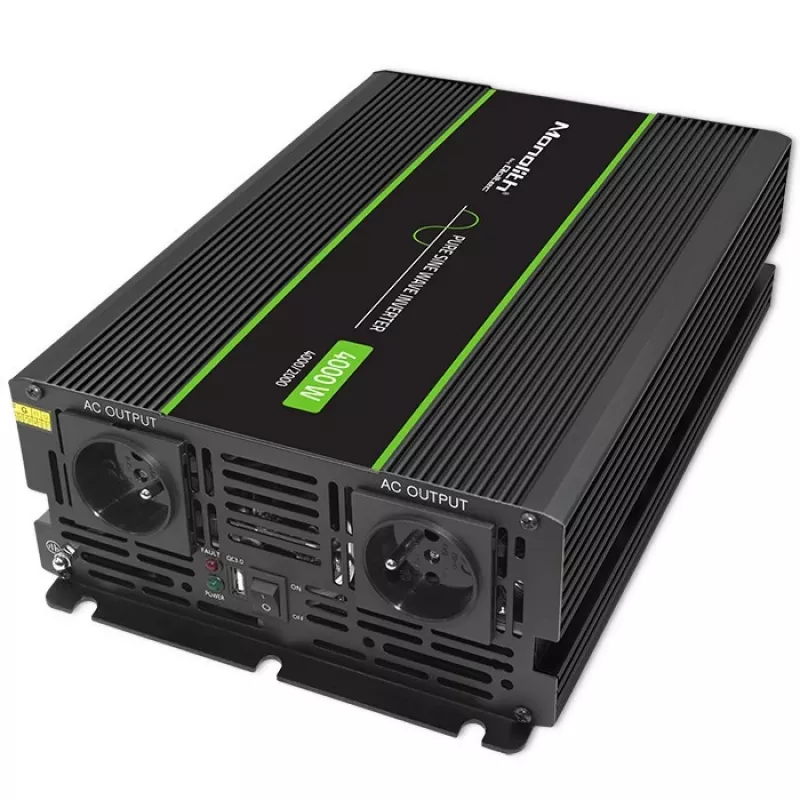 Qoltec Monolith strāvas adapteris/invertors Auto 4000 W Melns