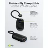 Powerbank 5.000 mAh, integrēts USB-C kabelis 13cm, 20 vati (melns, 5 Ah, 1x USB-A, 1x USB-C, PD, QC)