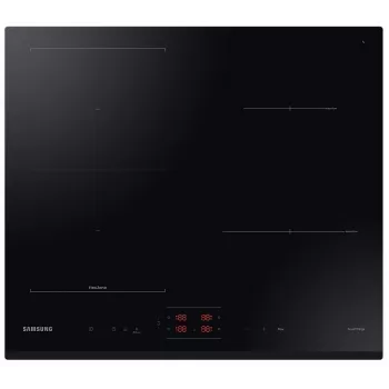 Iebūvējamā plīts virsma Samsung NZ64B5045GK/U2, indukcija, 4 gatavošanas zonas, Flex Zone, SmartThings Cooking, automātiska savienojamība, 60 cm, melna