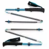 Pārgājienu nūjas Melns Diamond Distance Carbon FLZ, regulējamas 110–125 cm, oglekļa kāts, salokāmas, 3 segmentu, 336 g