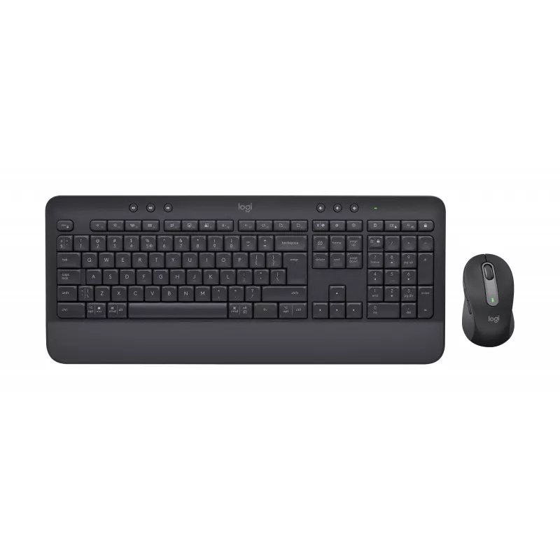 Logitech Signature MK650 for Business - Tastatūras un peles komplekts - Bezvadu - 2,4 GHz, Bluetooth LE - QWERTY - Spāņu - Grafīts