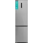 Ledusskapis ar saldētavu Gorenje NRB620E61X4WFE, brīvstāvošs, nerūsējošais tērauds, kopējā ietilpība 413 L, saldētava apakšā 130 L, NoFrost, LED displejs