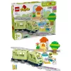 Rotaļu vilciena komplekts LEGO DUPLO Interaktīvais piedzīvojumu dzelzceļš 10427, 57 gab., 2 mini figūriņas, vecumam 2+