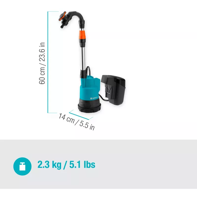 Gardena 14602-66 Dārza instruments 2000 L Melns