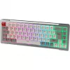 Raijintek MGA-68 spēļu tastatūra, Hejin Magnetic Yellow slēdži, DE izkārtojums, sudraba