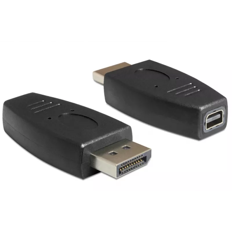 DeLOCK - DisplayPort adapteris - DisplayPort (V) uz Mini DisplayPort (S) - Melns