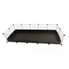Cage c&c Modular Cages 5x2 Melns for Guinea Pig Hedgehog Rabbit — 1800×370×750 mm, 8.5 kg