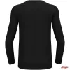 Odlo BL TOP apkakle, garas piedurknes, MERINO 200 vīriešu T-krekls, M izmērs, melns