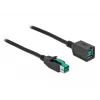 Barošanas USB pagarinātāja kabelis DELOCK 85980 12 V 1 m