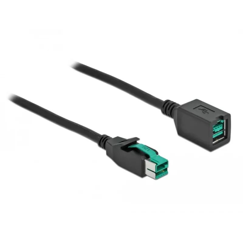 Barošanas USB pagarinātāja kabelis DELOCK 85980 12 V 1 m