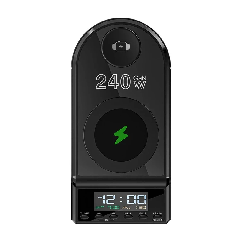 Modinātājpulkstenis BlitzWolf BW-FW10 ar 2×USB-A un 4×USB-C pieslēgvietām