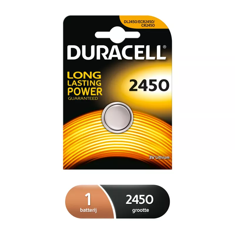 Duracell CR2450 3V vienreizējās lietošanas baterija litija
