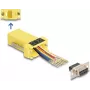 DeLOCK D-Sub 9 kontaktu ligzda uz RJ45 ligzdu montāžas komplekts dzeltens VGA RJ-45