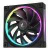 120 mm PC ventilators DeepCool FL12 3-in-1 Melns, 120×25 mm, 2150 RPM, Fluid Dynamic Bearing, PWM, 55 CFM, 32 dB, 3 gab. iepakojums