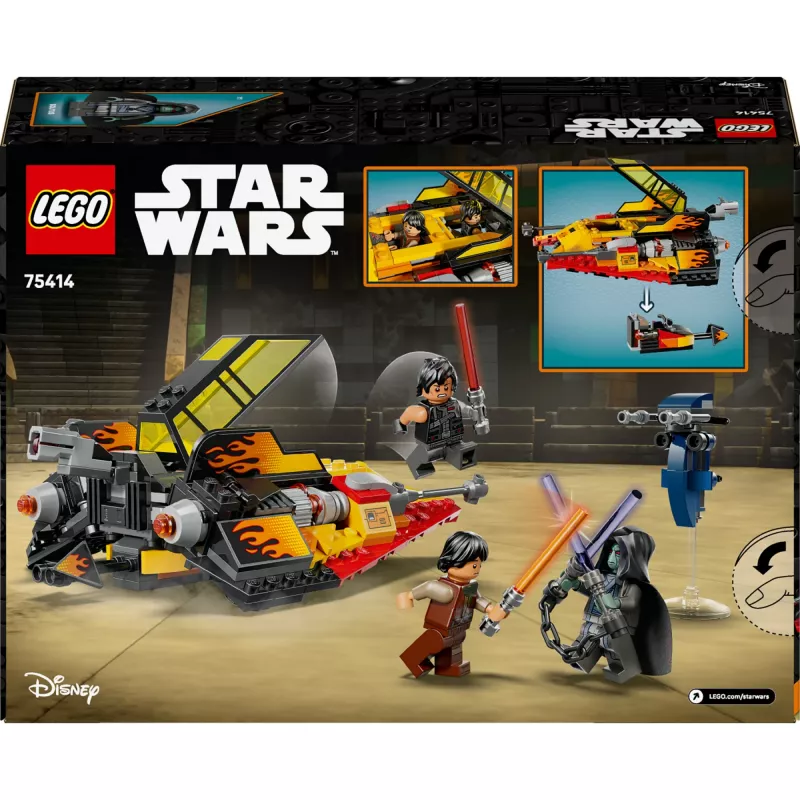 LEGO Star Wars Flame Speeder 75414 sniega transportlīdzekļa komplekts — 349 detaļas, 3 minifigūras, vecums 7+